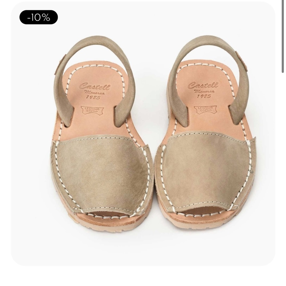 Castell Menorcan avarcas leather sandals